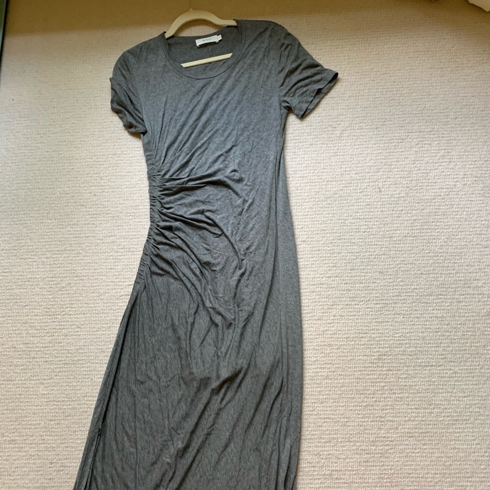 A.L.C. Laila Short-Sleeve Ruched Maxi Dress